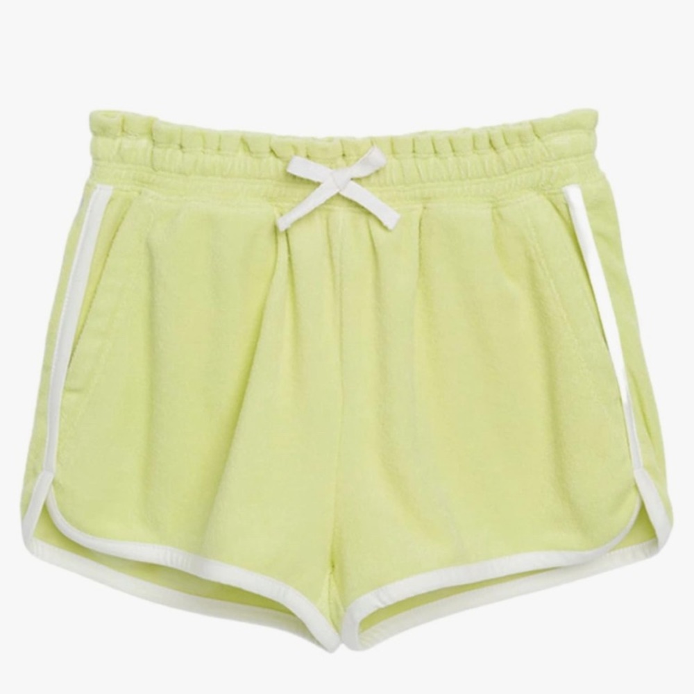 SPLENDID Girls Shorts, Size 12 Color Pale Lime elastic waist NWT